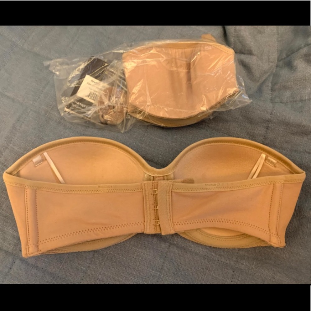 32B Beige Strapless Bra w/ convertible straps - Picture 4 of 5